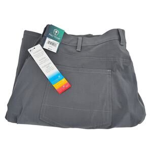 Pro Tour Golf Pants Mens 42x32 (43x32 ACTUAL) Gray Straight UPF+ Stretch NEW